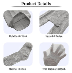 SYGA Children's Pantyhose Mesh Bow Girls Anti-Mosquito Leggings Size- L Suitable for 1-2 years(Grey)