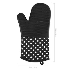 SYGA Set of 2 Heat 572?F Resistant Glove, Suitable Dishwasher Microwave Kitchen Professional Baking BBQ Mitten(Red)