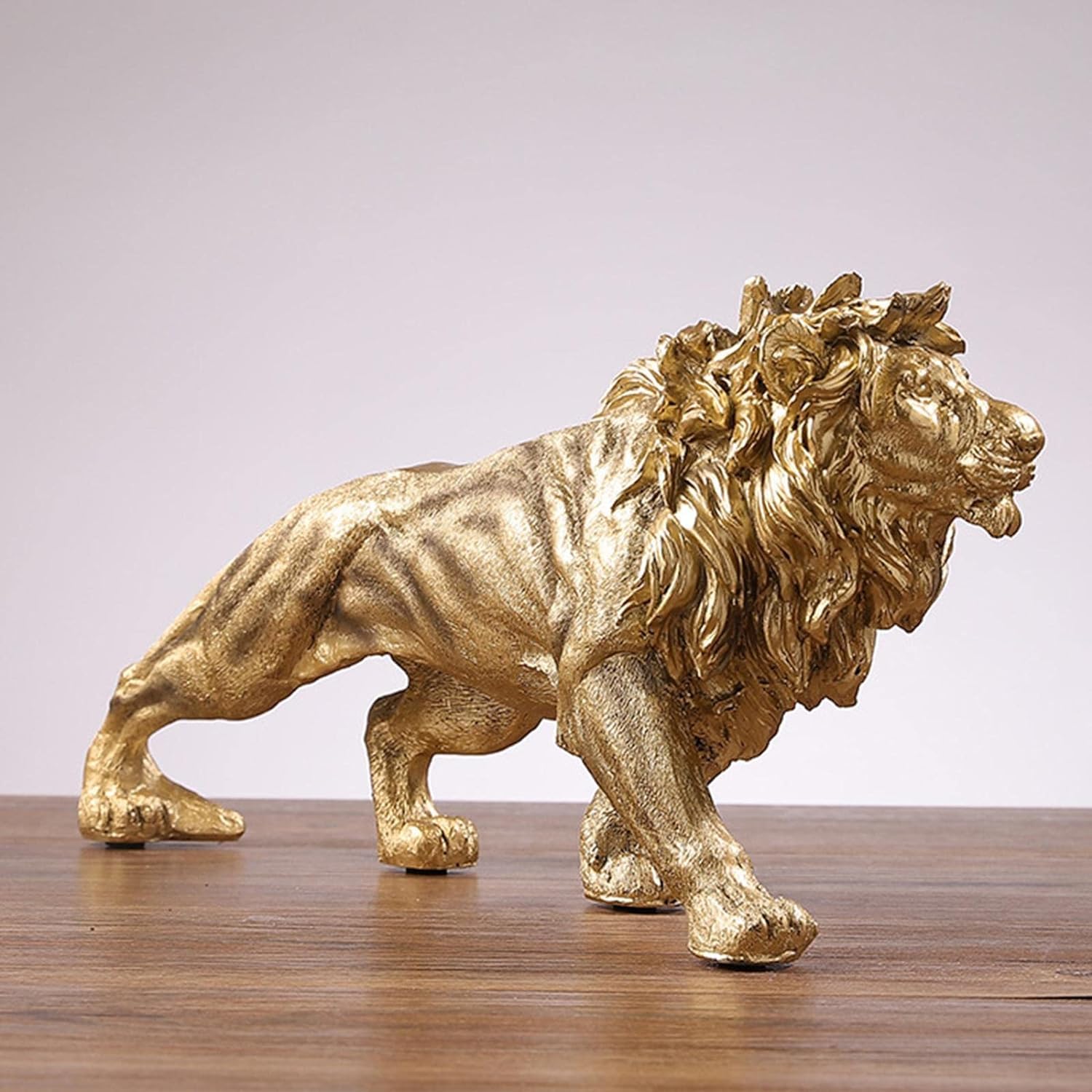 SYGA Atmospheric Lion Resin Ornaments Home Office Wine Cabinet Bookcase TV Cabinet Model Room Decoration