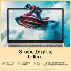 HP 15 Laptop, AMD Ryzen 7 7730U (16GB DDR4,512GB SSD) Anti-Glare, Micro-Edge,15.6''/39.6cm, FHD, Win11, M365 Basic(1yr),Office Home24,Silver,1.59kg,FHD Camera w/Privacy Shutter, Backlit KB, fc0390AU