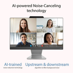 ASUS AIO A3202,21.45",12th Gen, Intel Core i3-1215U, All-in-One PC (FHD/8GB/256GB/Windows 11/MS Office 365 Basic (1Year)*/Office 2024/Black/4.84 Kg), with Wireless Keyboard & Mouse, A3202WBA-BPB010WS