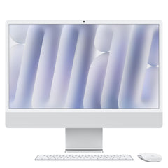 Apple 2024 iMac All-in-One Desktop Computer with M4 chip with 10-core CPU and 10-core GPU: Built for Apple Intelligence, 60.96 cm (24â€³) Retina Display, 16GB Unified Memory, 512GB SSD Storage; Silver