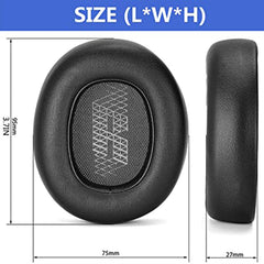 SYGA Earpads Replacement Ear Pads Ear Cushion Cover Compatible with JBL E55BT Over-Ear Wireless Headphones- Black