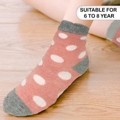 MOMISY 5 Pairs Baby Girl Boys Tube Socks Toddlers Infant Solid Color Boat Spring and Autumn Socks Stretch Baby Sock - Multicolor (IN, Age, 6 Years, 8 Years, RoseRed)