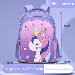 SYGA Kids School Bag Cute Unicorn Design, Lightweight Backpack for Elementary school students (Purple)
