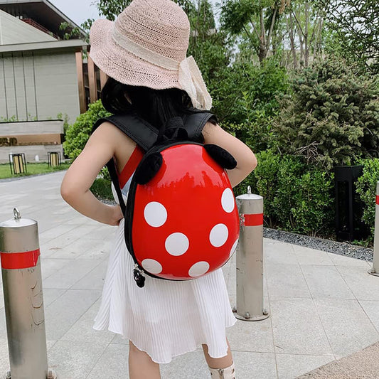 SYGA Children's School Bag PVC Backpack Kids Cartoon Animal Multi-Purpose Bag for 2-4 Years Kids Preschool Backpacks (Mickey Red)