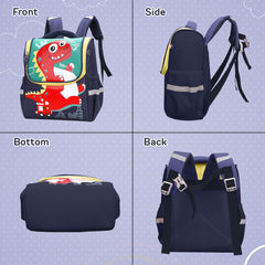 SYGA Children's Backpack, Cute Cartoon Nylon Schoolbag, Suitable for 3-6 Years Old(Kitten-Rose Red)