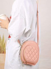 SYGA Phone Bag For Women Fashionable Multifunctional Crossbody Shoulder Bag Zipper Solid Green Color Simple Large Capacity Mini