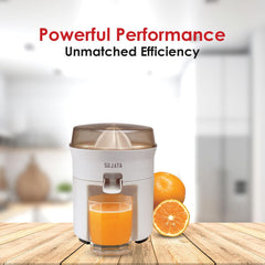Sujata Citromatic Juicer|40 Watts|110 RPM|Direct Flow for Unlimited Capacity|Citrus Juicer| (White)