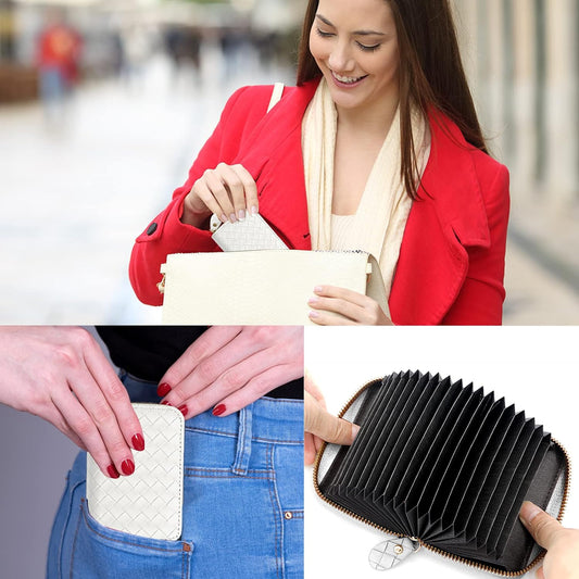 SYGA Simple Card Holder for Women, Large Capacity, Multiple Card Slots All-in-One Wallet