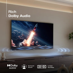 SANSUI 80cm (32) Google TV with QLED Display, HDR10, Dolby Audio, Built-in Soundbar, Filmmaker Mode, 60Hz Refresh Rate JSS32GSQLED (Black)