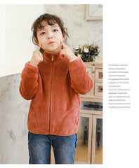 MOMISY Baby Boy & Girls Polyester Blend Sweater Jacket Front Open Round Neck Cardigan (1 to 2 Years, Brown)