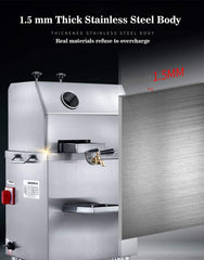 SYGA 3 Rollers Stainless Steel Sugarcane Juice Machine Without Battery (1.5 HP)