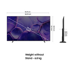 Samsung 108 cm (43 inches) Crystal 4K Ultra HD Smart LED TV UA43U8100FULXL (Black)