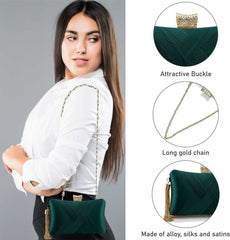 SYGA Women Clutch Bag with Chain Shoulder Strap Tassels Fashion Crossbody Bag Elegant Clutch Purse Hand Bag for Dance Wedding Evening Party Prom Bride- Apricot