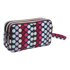 MOMISY Women's Girls Clutch | Zipper | Ladies Purse Wallet Girls (Polka)