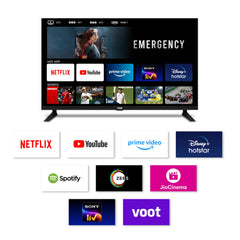 VW 80 cm (32 inches) Frameless Series HD Ready Android Smart LED TV VW32S