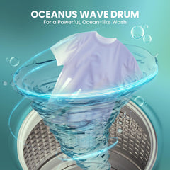Haier 8 kg 5 Star Oceanus Wave Drum Washing Machine Fully Automatic Top Load (‎ETL80-HBFS5NZP,Brown Grey)