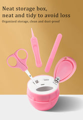 SYGA Baby, Infant and Toddler Pink Grooming Kit with Scissors - The Best Unique Baby Shower Gift for Girls and Boys