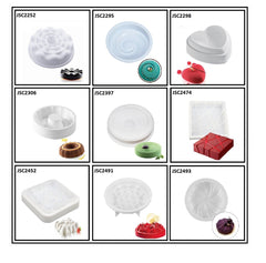 SYGA Silicon Castle Round Shape Mousse Cake Mold French Dessert Baking Cake Mould White