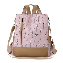 SYGA Women's Floral Backpack – Breathable Travel Bag with Soft Build and Smart Storage