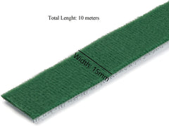 SYGA Red Cable Tie, 10pcs Hook and Loop Straps Fastener, Nylon Reusable Self-adhesive Cable Organiser for PC TV USB Network Cable, Tape for Home and Office-12mm Width and 150mm Length