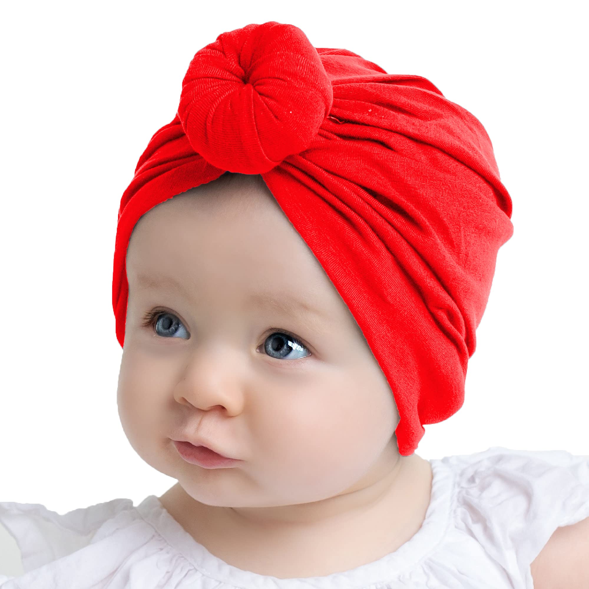 SYGA Unisex Cotton Turban Hat (Pack Of 1) (TurbonHeadWrap_Black_Black_S)