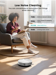 Lefant M210 Robot Vacuum Cleaner, 2200Pa Strong Suction, 7.8cm Thin 28cm Dia, Automatic Self-Charging Small Robotic Vacuums, 2.4G Wi-Fi/App/Alexa Control, Ideal for All Hard Floors