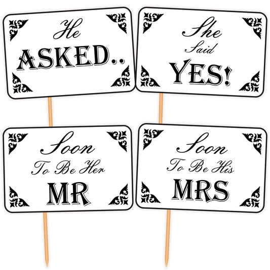 SYGA Set of 13 Pre Wedding Party Photo Booth Props