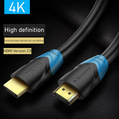 SYGA HDMI Cable 4K HDMI 2.0 Cable 4K/60Hz 18Gbps Black Cable for Monitor Projector PS4 PS5 HDMI Splitter - 0.5m/1.6ft