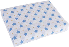 SYGA 1 Piece Organic Cotton Baby Muslin Swaddle_Blue Star
