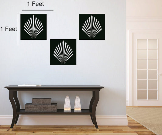 SYGA Black Set of 3 Acrylic Lining Design Wall Decorative Frames