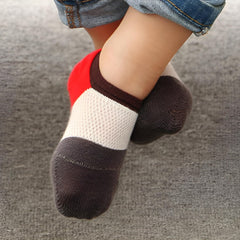 MOMISY 5 Pairs Baby Girl Boys Tube Socks Toddlers Infant Solid Color Boat Spring and Autumn Socks Stretch Baby Socks (4Color, 1 Year to 3 Year)