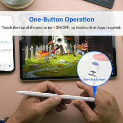 SYGA Stylus Pen for iPad with Palm Rejection,Tilt Sensor, Compatible with (2018-2020) iPad Pro (11/12.9 Inch), iPad Air 3rd/4th Gen, iPad 6/7/8th Gen for Precise Writing/Drawing