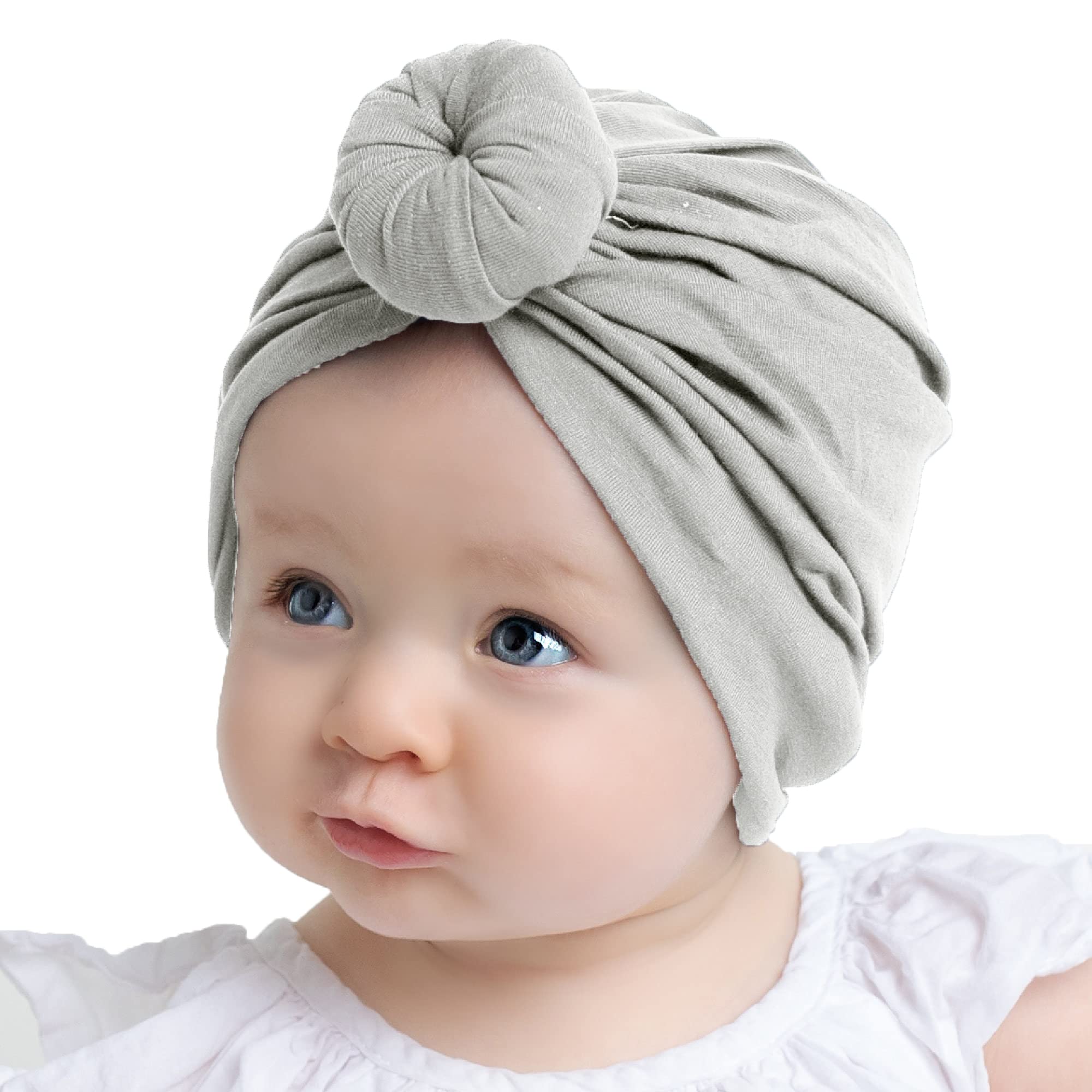 SYGA Unisex Cotton Turban Hat (Pack Of 1) (TurbonHeadWrap_Black_Black_S)