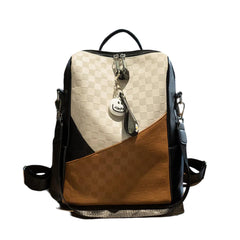 SYGA Women's Backpack – Textured Splicing Portable Shoulder Bag