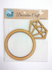 SYGA Ring Scrapbook Decorative Wood Craft Items