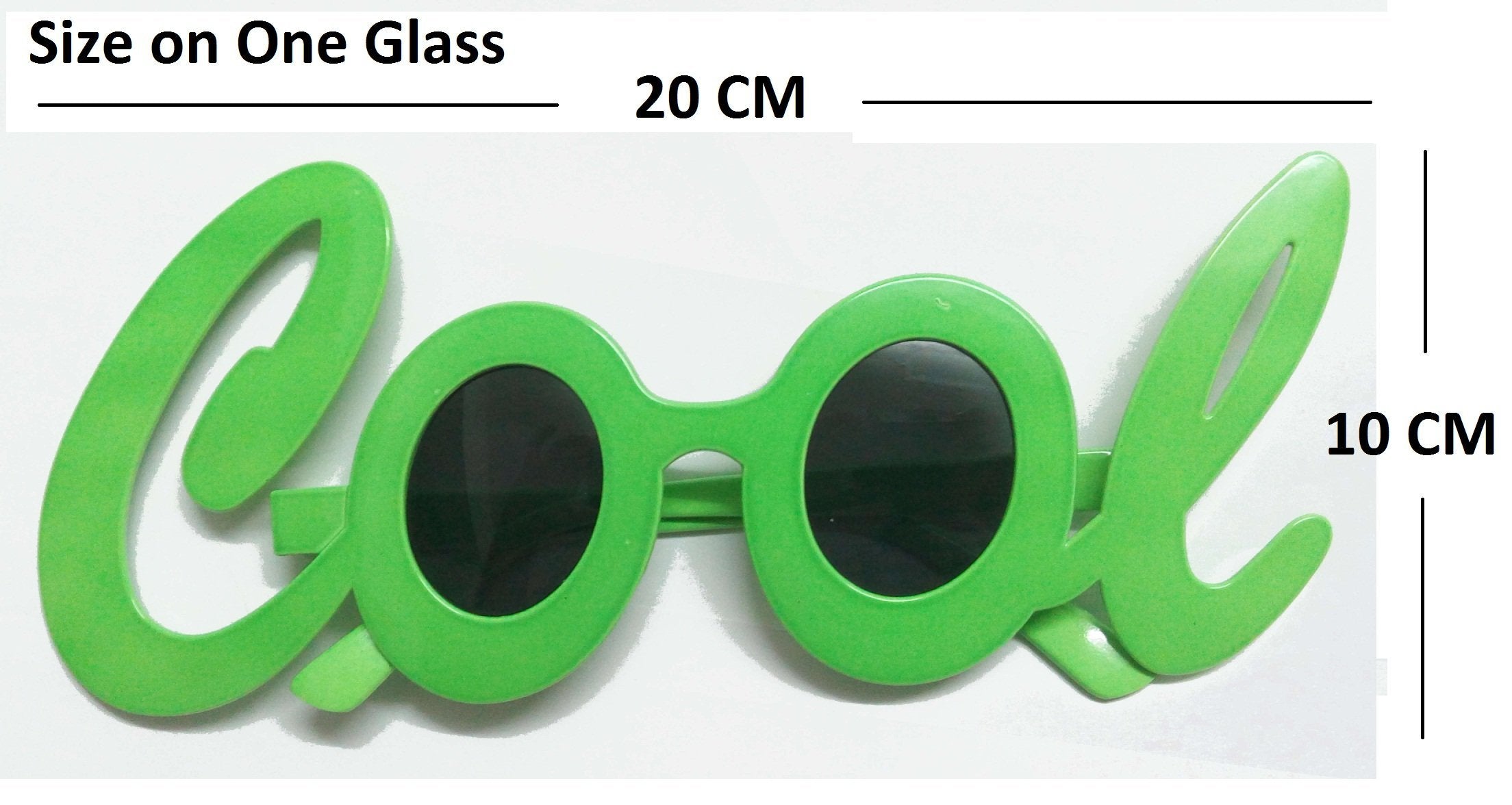 SYGA Pack of 3 Cool Shape Party Glasses