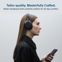 Sony WH-1000XM6 The Best Wireless Noise Canceling Headphones, HD NC Processor QN3, 12 Microphones, Adaptive NC Optimizer, Mastered by Engineers, Studio-Quality- Black