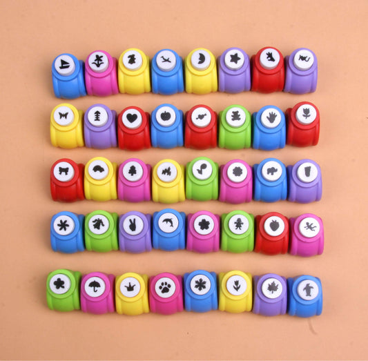SYGA Pack of 40 Mini Art & Craft Paper Punch for Kids Project,Scrap Book & Festival Cards