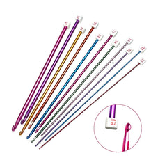 SYGA Crochet Hooks 11 Pack Diverse Size Aluminum Knitting Needles Set (2mm to 8mm)