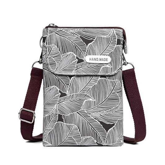 SYGA Women's Canvas Material With Five-Layer Zipper , Sling Bag