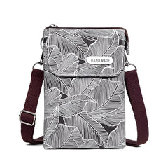 SYGA Women's Canvas Material With Five-Layer Zipper , Sling Bag