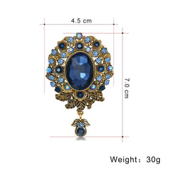 SYGA Brooch Pin Fashion Crystal Rhinestone Jewellery Pin Vintage Clothing Accessories Decoration Pendant Style Brooches for Wedding Women- S61