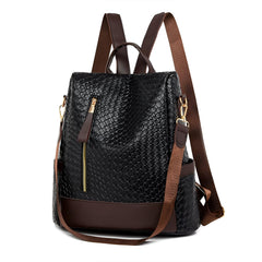 SYGA Women Embossed Backpack – Lightweight, Burden-Reducing Design with Digging Outer Pockets for Daily Use