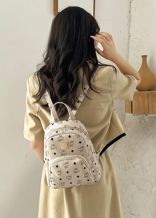 SYGA Floral Large Backpack ladeis Bag Large Capacity Women's Backpack Brown