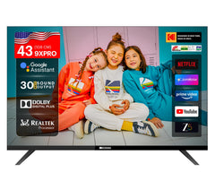 Kodak 108 cm (43 inches) 9XPRO Series Full HD Certified Android LED TV 439X5081 (Black)