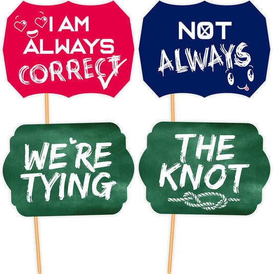 SYGA Set of 17 Pre Wedding Party Props,Wedding Ceremony Party Props, Suitable Props for Wedding Theme Party Photo Booth Props