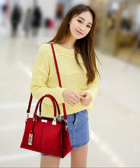 SYGA Women's Leather Crossbody Bag, Tote & Shoulder Bag Suitable Gift for a festival,occasion,Birthday (Black)