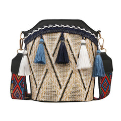 SYGA Sling Bag For Women's Pu Material With Bucket Type, Crossbody Ethnic Style Bag